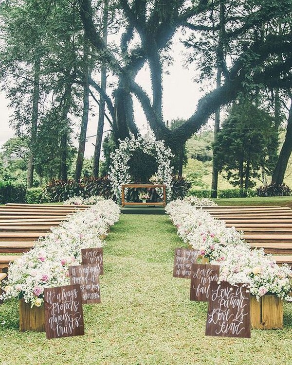 Top 10 Wedding Aisle Decoration Ideas To Steal Page 2 Of 2