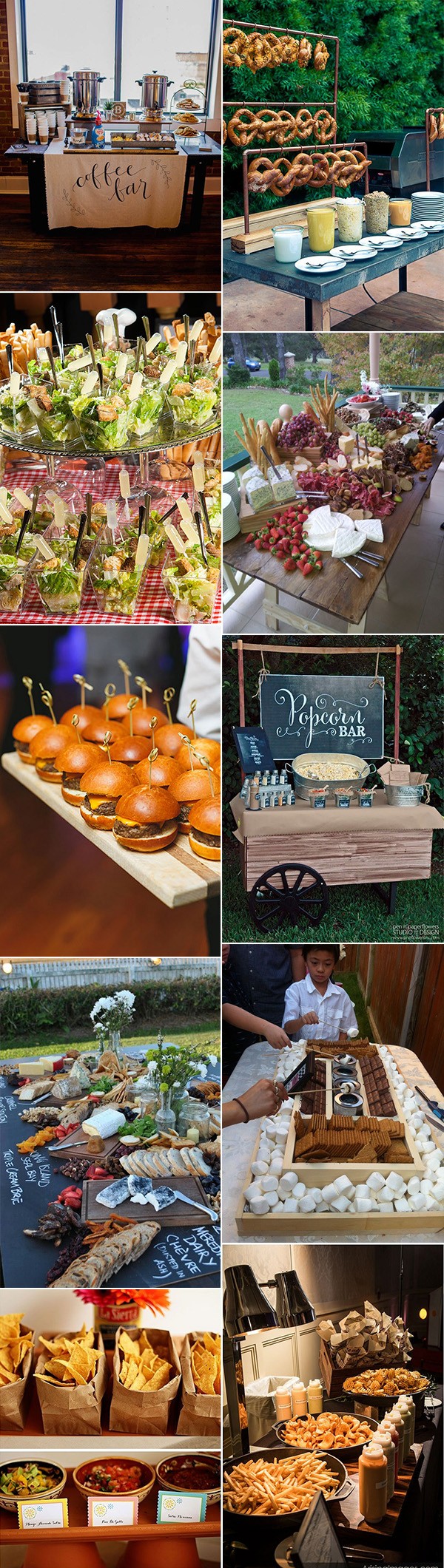 20 Great Wedding Food Station Ideas for Your Reception