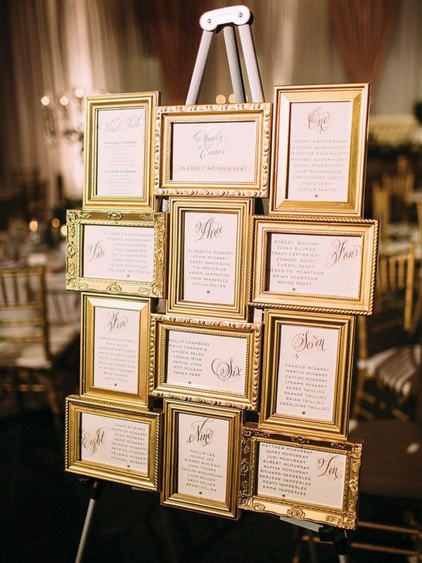 15 Trending Wedding Seating Chart Display Ideas for 2018