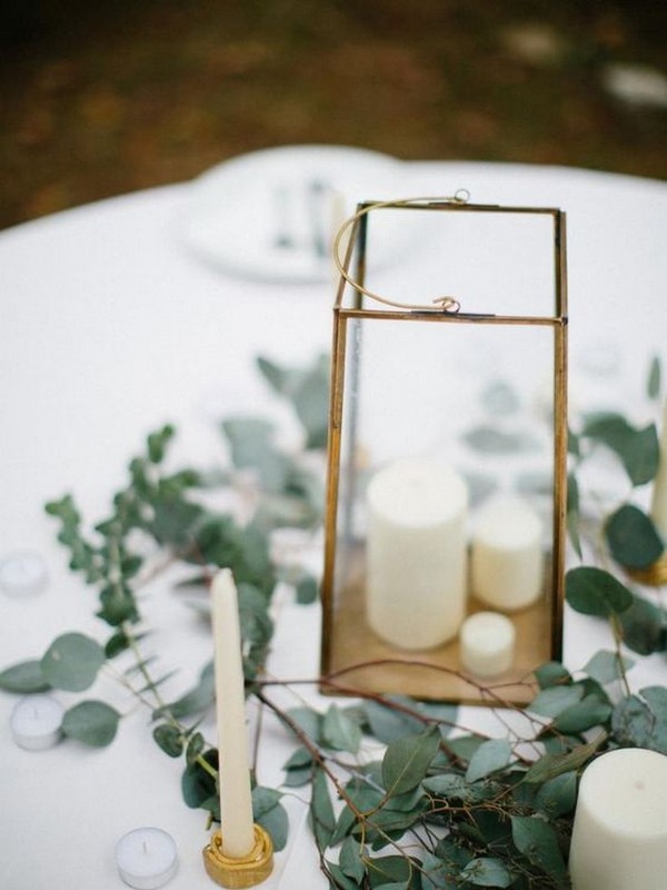 Top 15 White and Greenery Wedding Centerpieces for 2018 - EmmaLovesWeddings