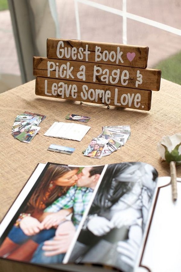 wedding guest book table sign in ideas - EmmaLovesWeddings