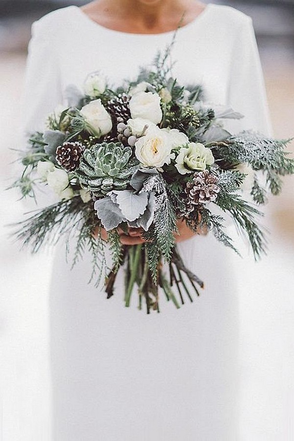20 Trending Wedding Bouquet Ideas with Succulents - EmmaLovesWeddings