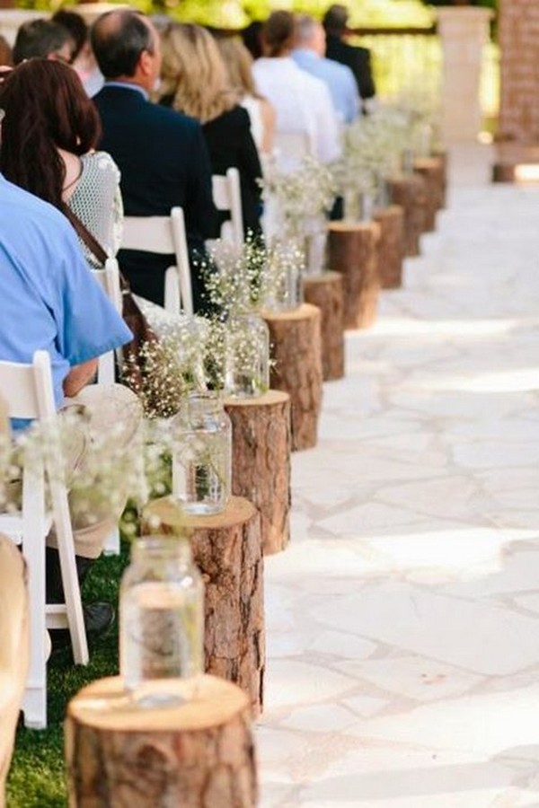 28 Country Rustic Wedding Decoration Ideas with Tree