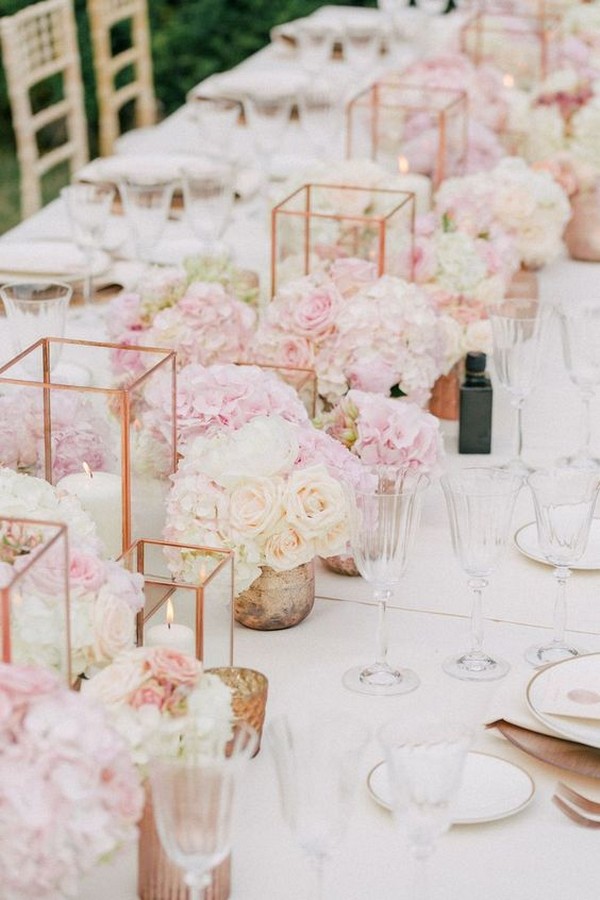 18 Elegant Blush Wedding Centerpieces for Your Big Day - EmmaLovesWeddings