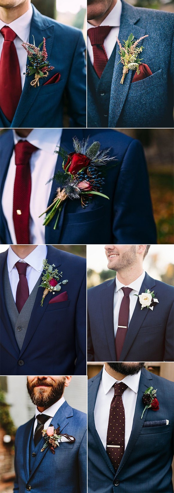 groom's suit ideas for fall weddings - EmmaLovesWeddings