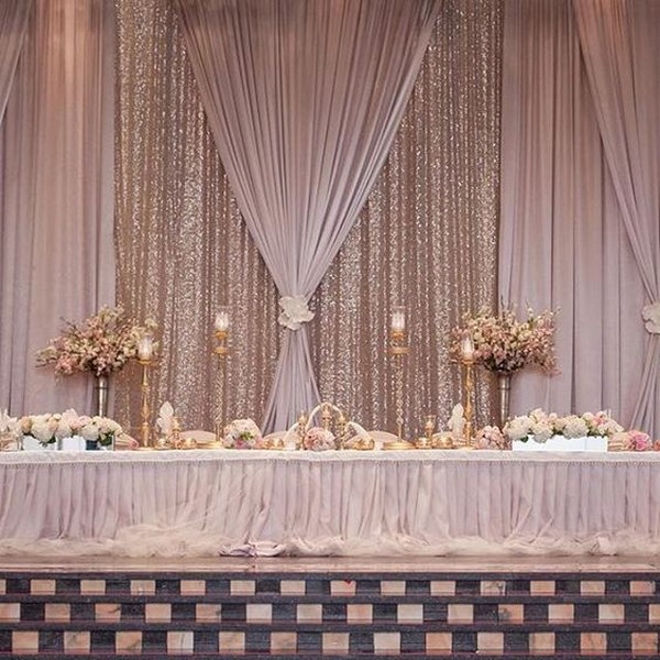 18 Amazing Wedding Head Table Backdrop Decoration Ideas