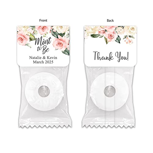 Best Day Ever Spot Mint to Be Wedding Favors, Wedding Favor Mints, Watercolor Floral Favors,...