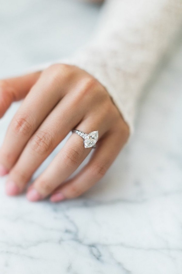 pretty marquise engagement ring ideas