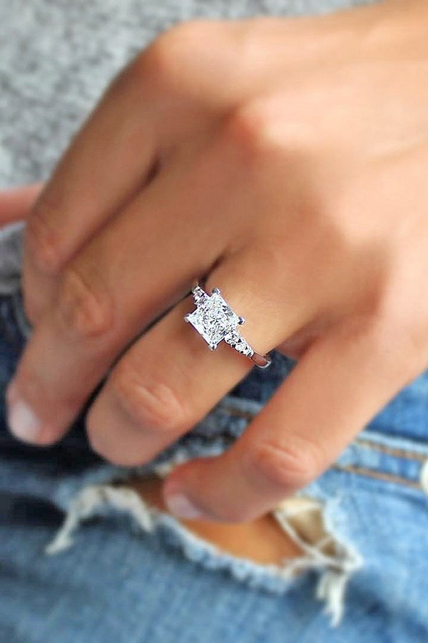 princess wedding engagement ring