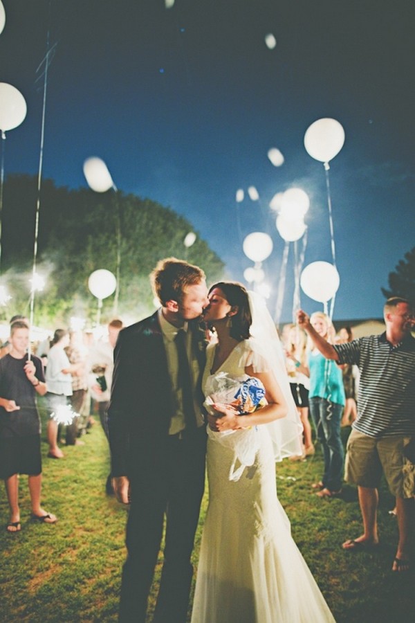 LED Balloons Wedding Send Off Exit Ideas