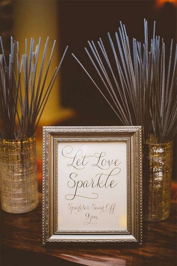 Let love sparkle wedding exit ideas