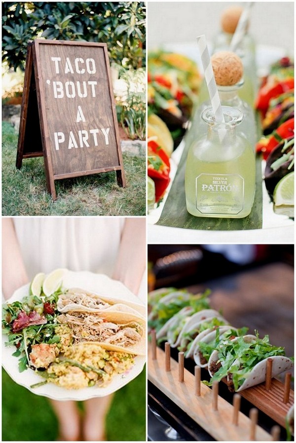 food bar ideas for outdoor weddings