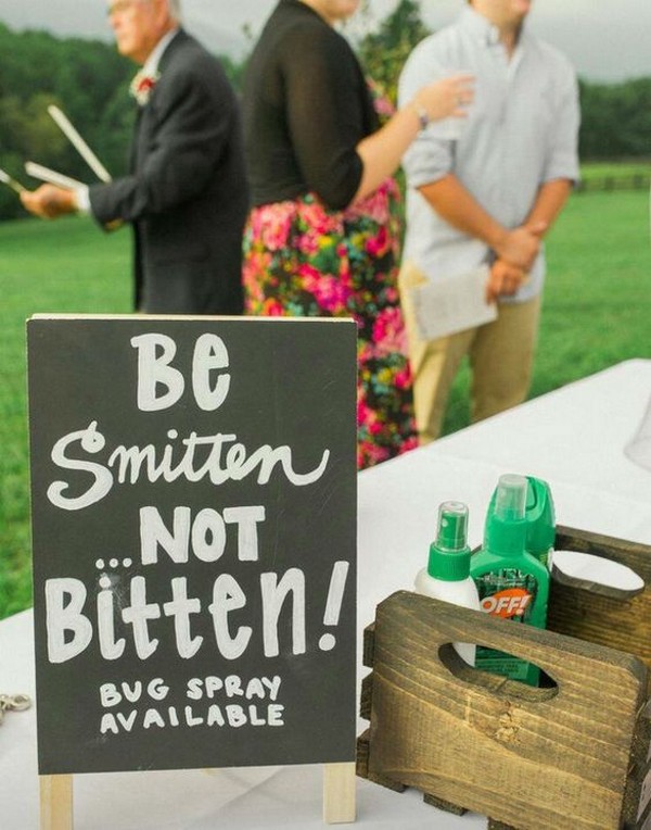 Perfect sign for outdoor weddings