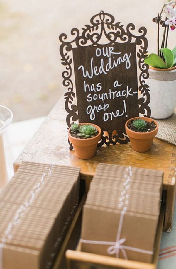 cute wedding favor sign ideas