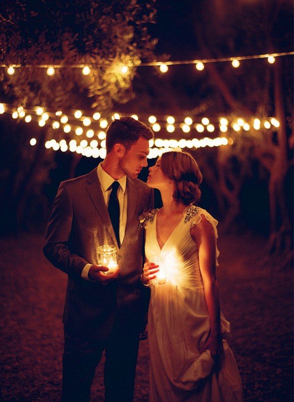 gorgeous night wedding photo ideas