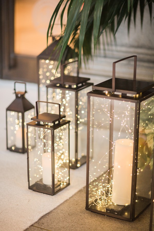 lantern wedding decoration ideas with lights