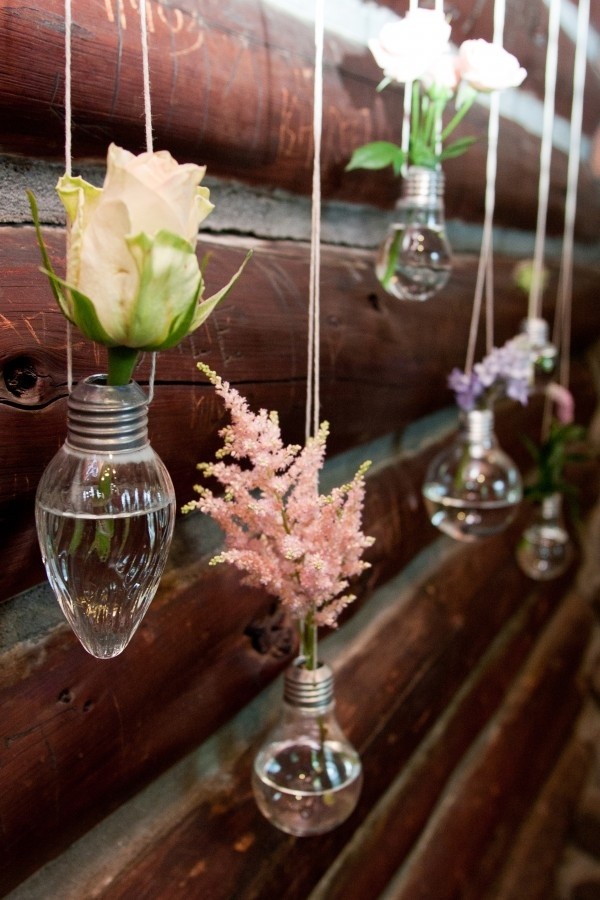 edison bulbs wedding hanging decoration ideas