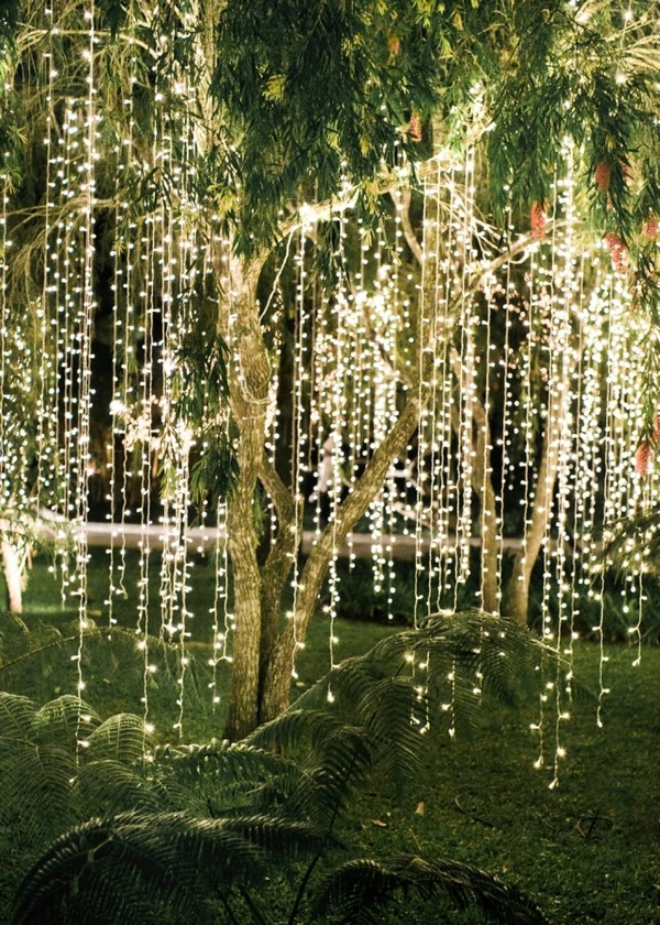 fairytale hanging lights for garden wedding decoration ideas