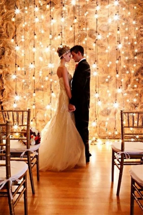 great lighting wedding backdrop ideas