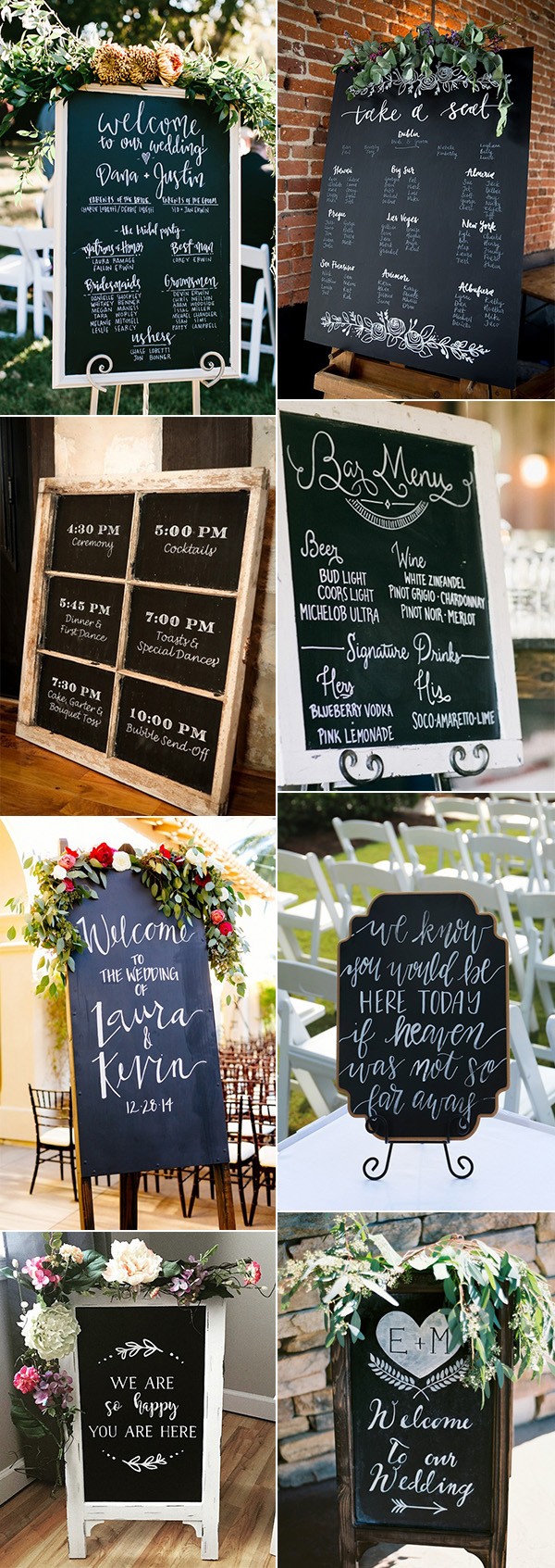 chic wedding chalkboard sign ideas for 2018
