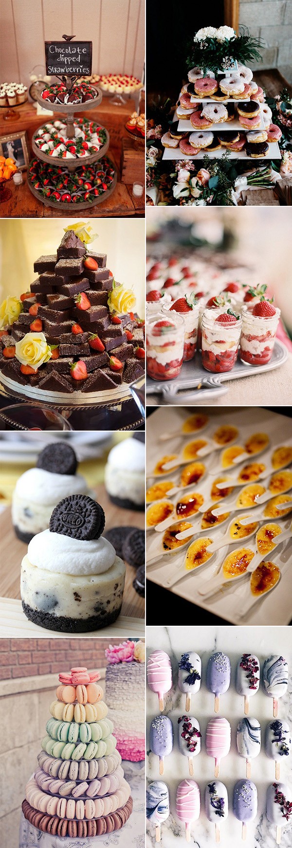 unique trending wedding dessert ideas