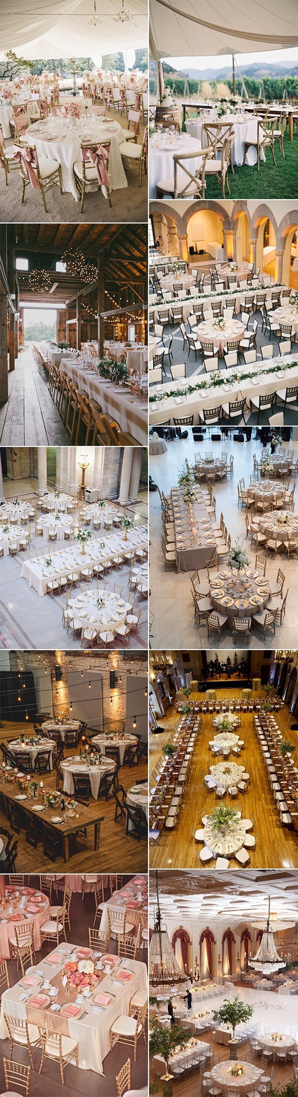 wedding reception table layout ideas for 2018 trends
