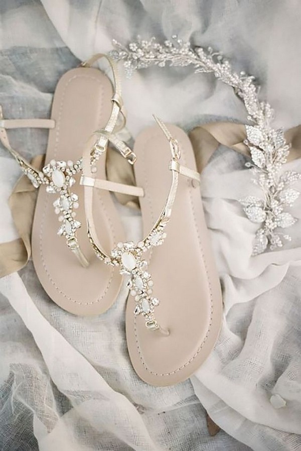 pretty wedding sandals