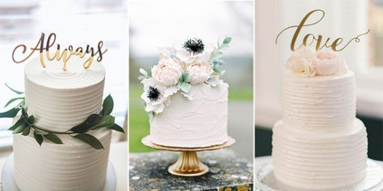 simple but elegant wedding cakes