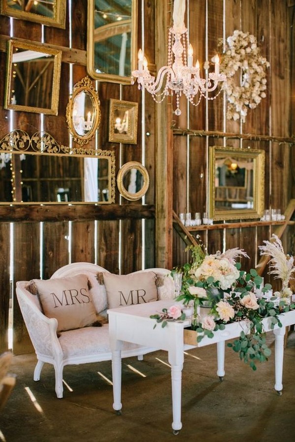 vintage sweetheart table ideas for wedding reception