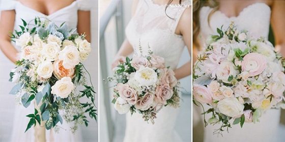 blush pink wedding bouquets