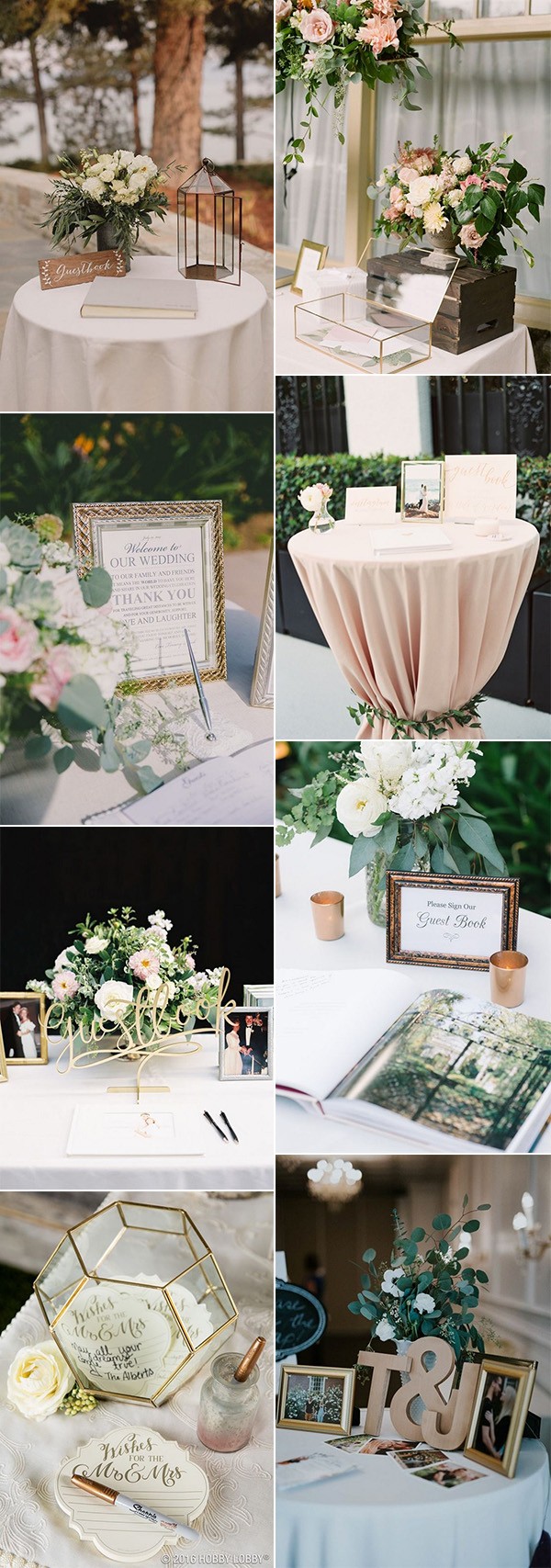 chic wedding guest book sign in table decoration ideas for 2018