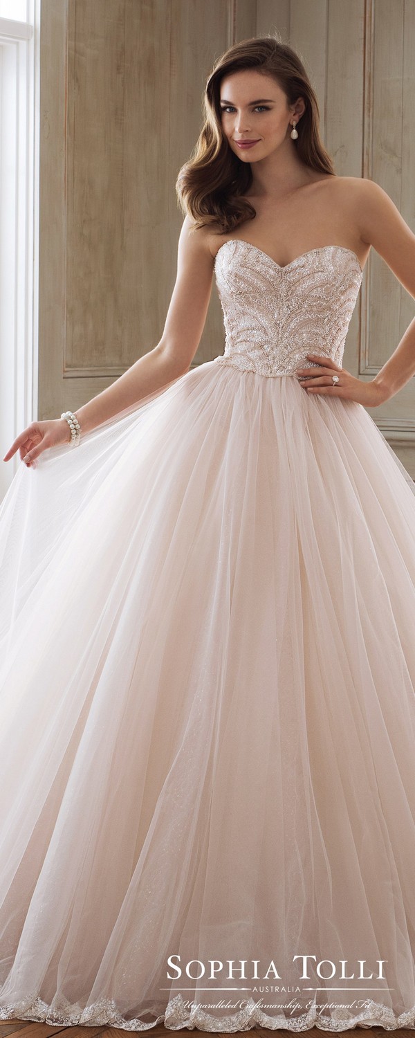 Sophia Tolli misty tulle sweetheart ball gown for 2018
