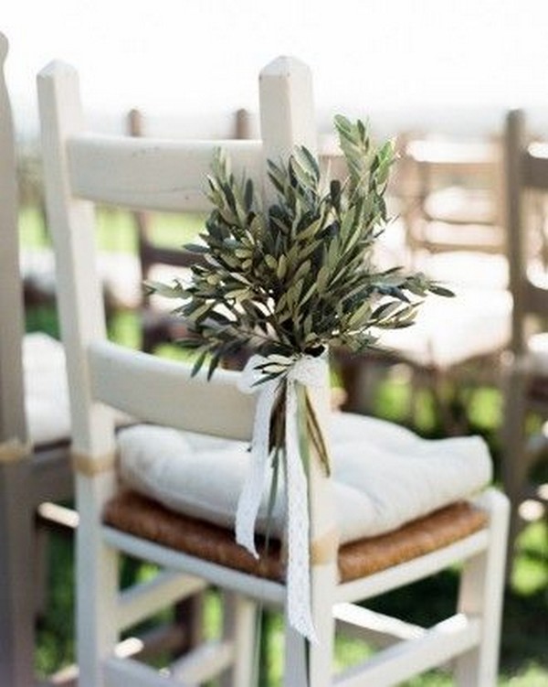 greenery eucalyptus wedding aisle decor