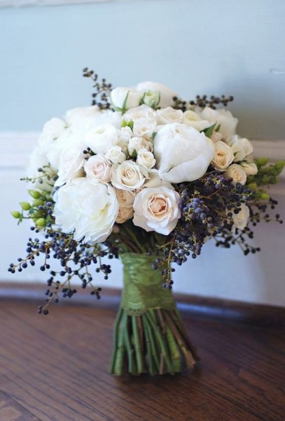 15 Adorable Navy Blue and Blush Pink Wedding Bouquets