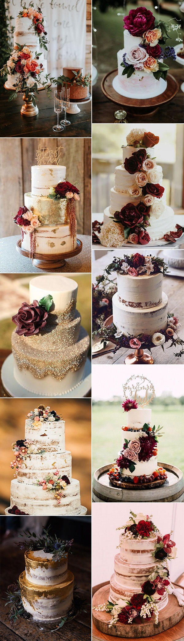 trending fall wedding cake ideas for 2018 and 2019