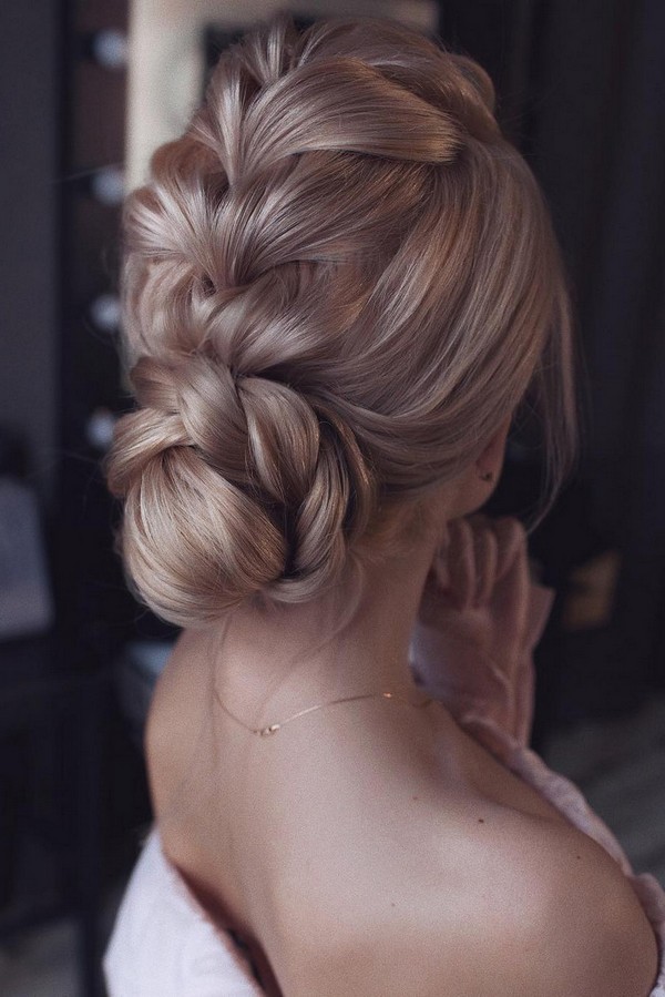 braided updo wedding hairstyle