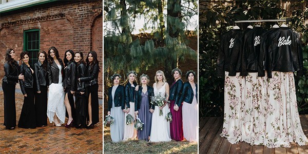 leather jackets for bridal party