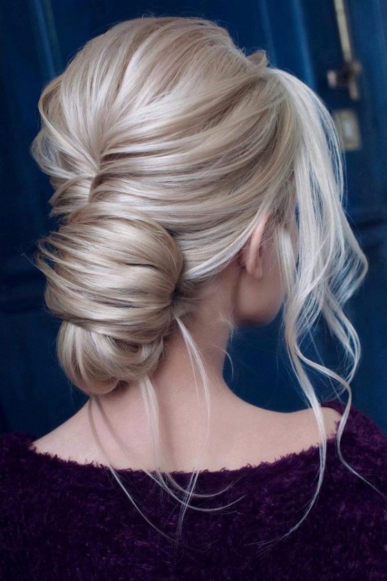 15 Stunning Low Bun Updo Wedding Hairstyles from Tonyastylist
