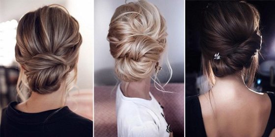 15 Stunning Low Bun Updo Wedding Hairstyles from Tonyastylist