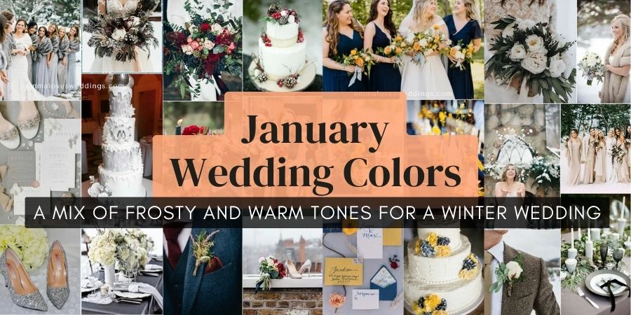 Top winter january wedding colors ideas