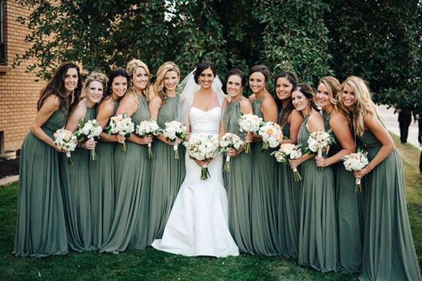 olive green bridesmaid dresses EmmaLovesWeddings