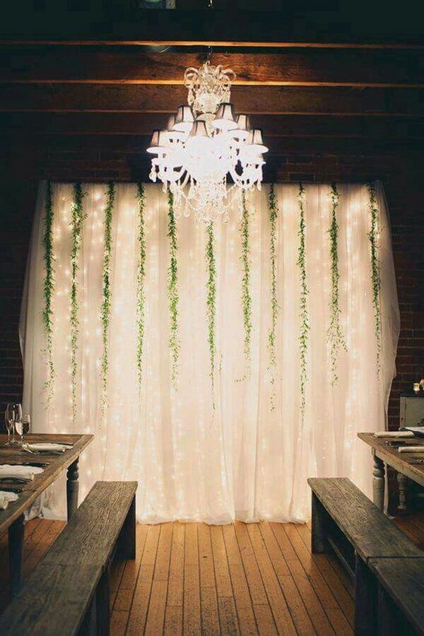 chic wedding head table backdrop ideas