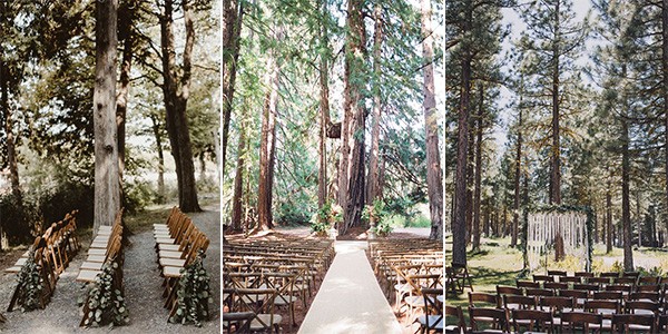 forest woodland wedding ceremony ideas
