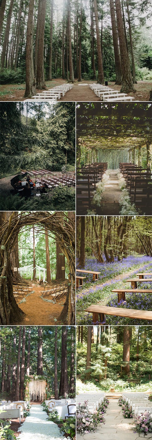 trending forest themed wedding ceremony ideas