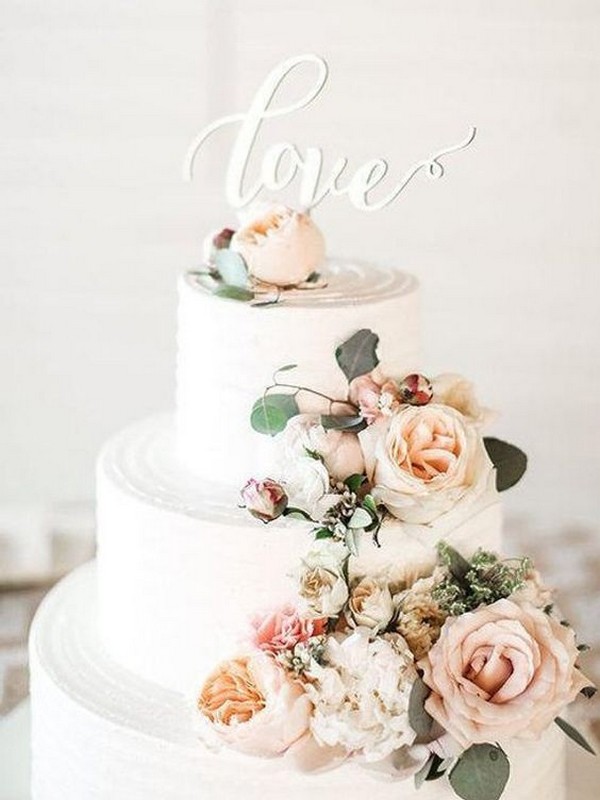 wedding cake ideas with floral