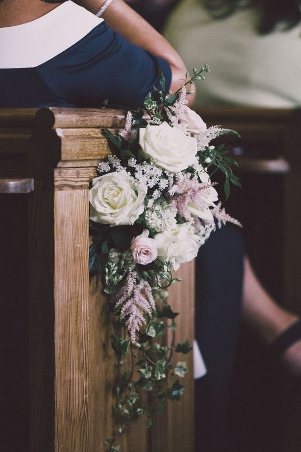 church ceremony aisle decoration ideas with flowers