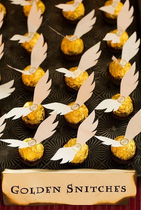 Harry Potter Golden Snitches wedding food ideas