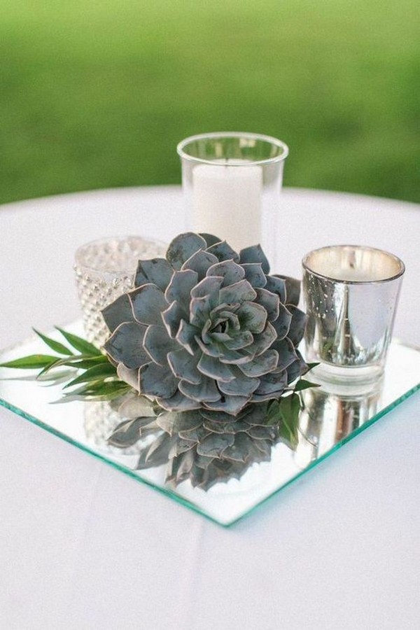 succulent summer wedding centerpiece ideas