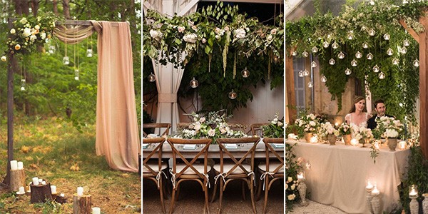 wedding ideas with hanging candles