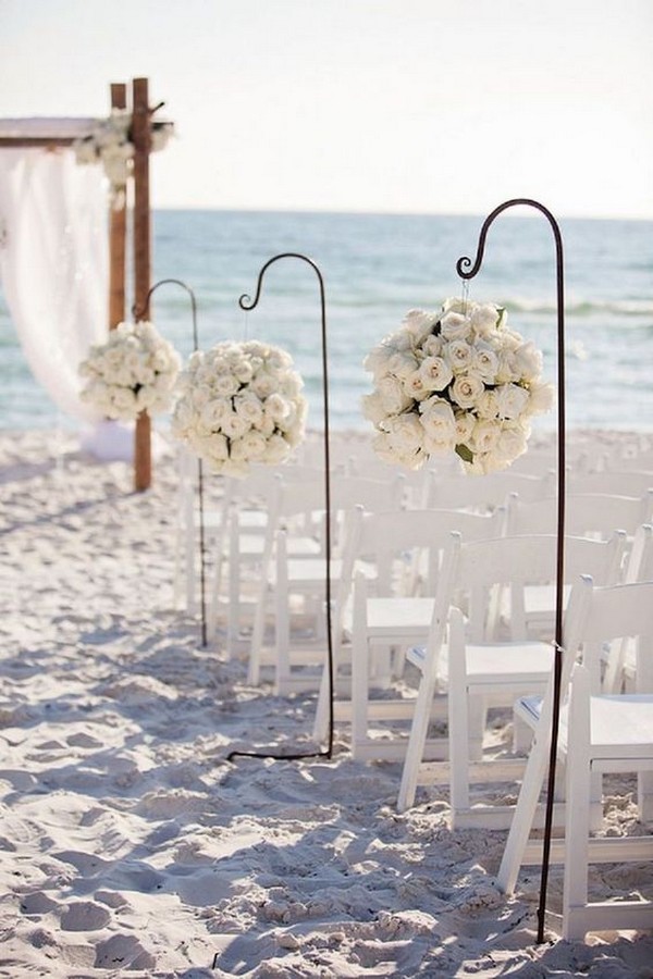 beach wedding ceremony decoration ideas